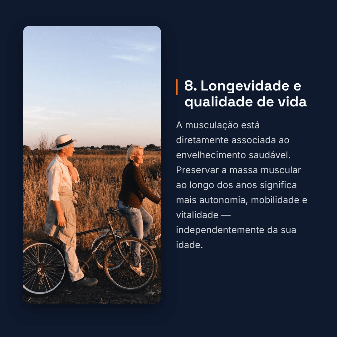 Slide de carrossel real: 8. Longevidade e qualidade de vida